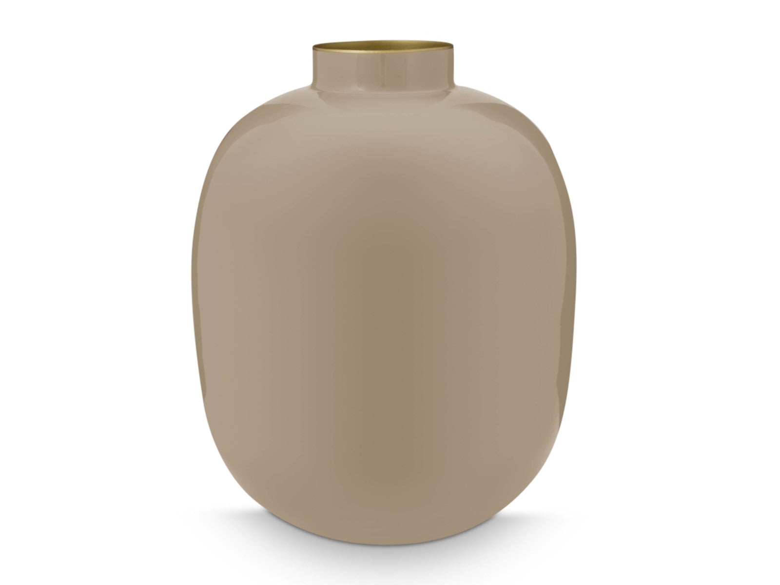 PIP STUDIO Vase Metal khaki 32 cm Freisteller 1