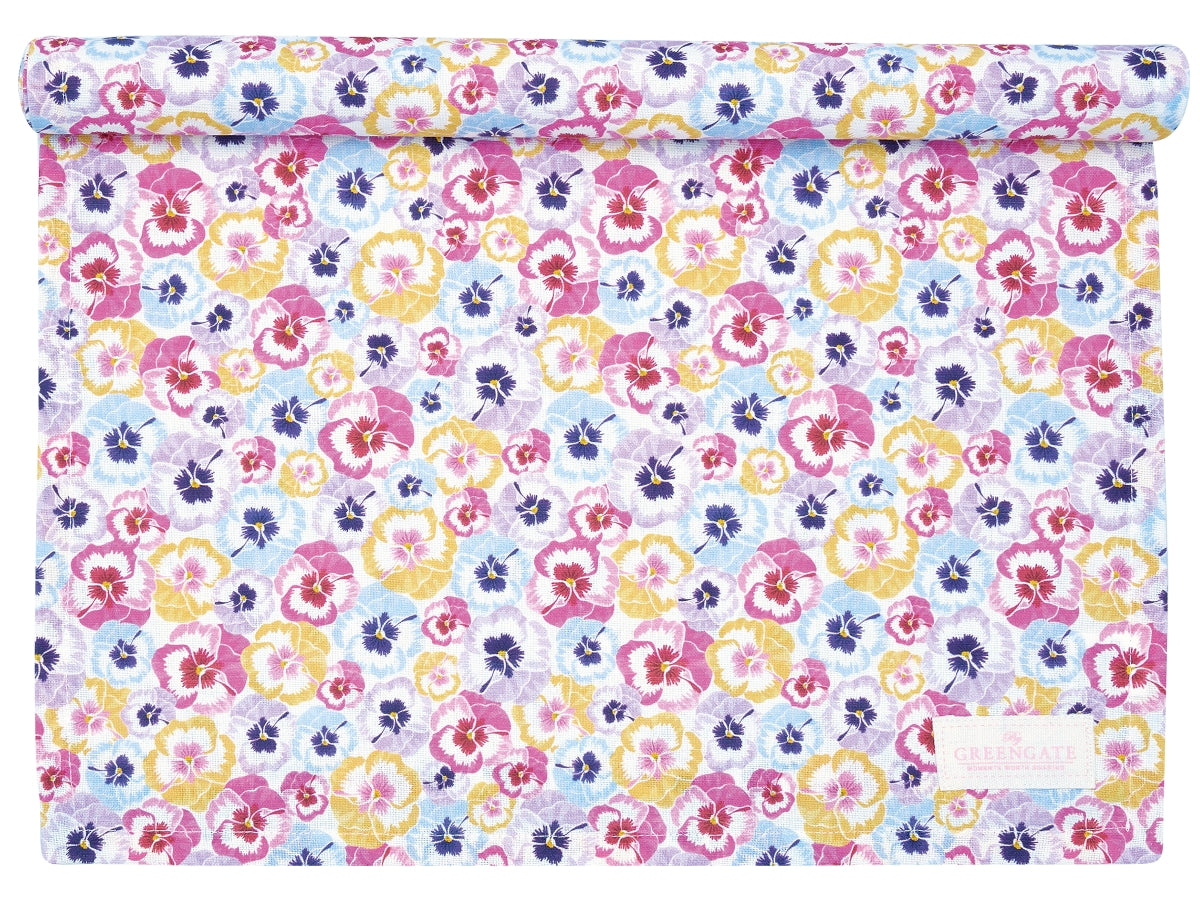 Greengate Anine Tischläufer pink 140 x 40 cm