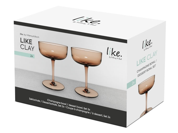 like. by Villeroy & Boch like. by Clay Sektschale / Dessertschale Set 2tlg