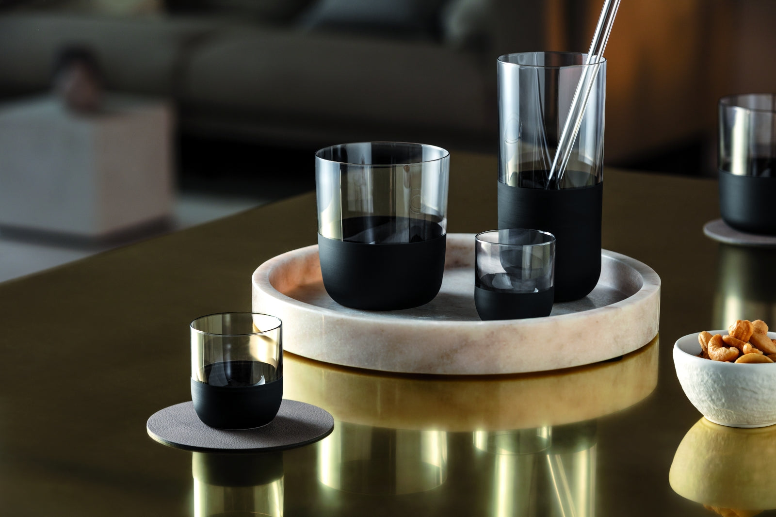 Villeroy & Boch Manufacture Rock Whiskybecher Set 4tlg. Lifestyle1