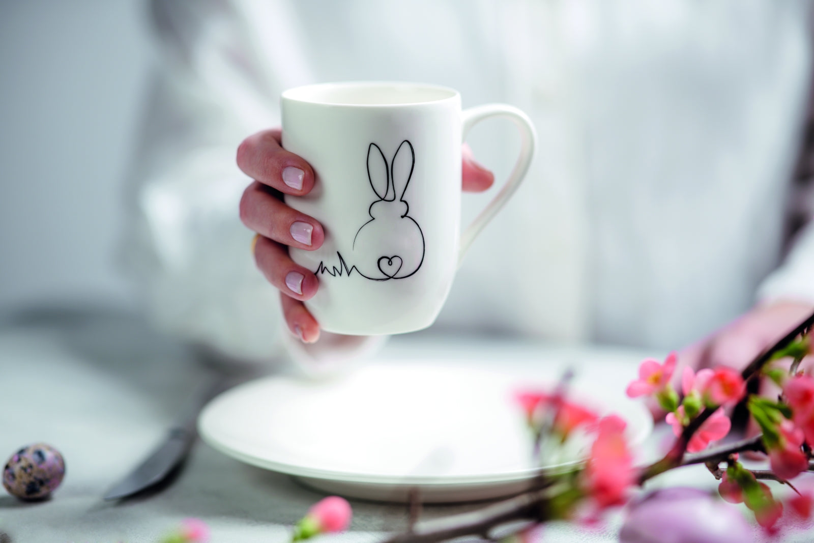 Villeroy & Boch Statement Becher mit Henkel Oster Set Hase 2tlg.