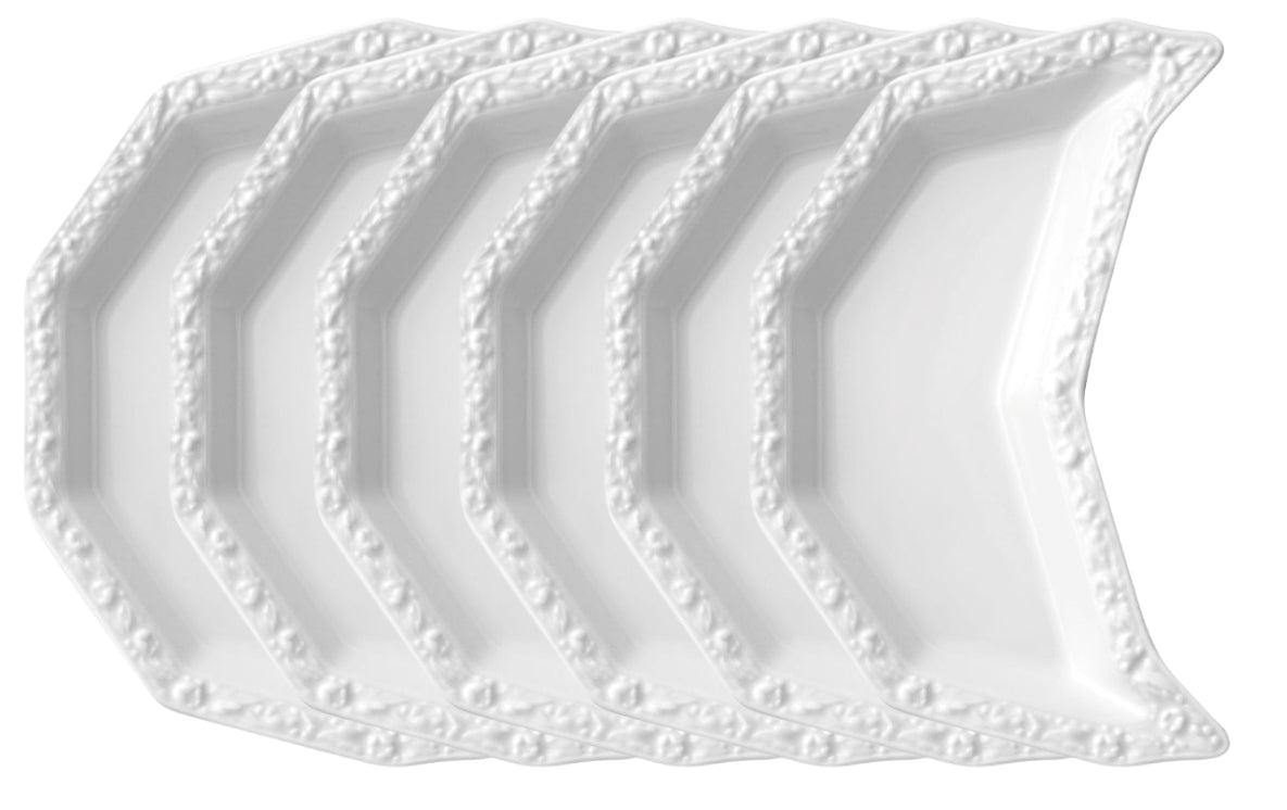 Rosenthal Maria Weiss Anschlussteller 19 x 8,5 cm Set6 Freisteller