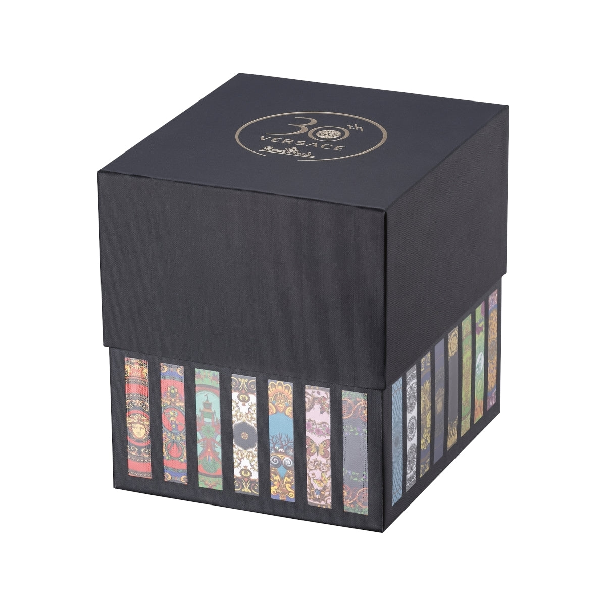 Versace Becher m.Dkl./30Y.  Medusa blau