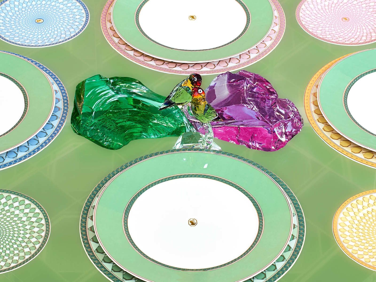 SwarosvkiXRosenthal Signum Fern Teller flach 10 cm Lifestyle 3