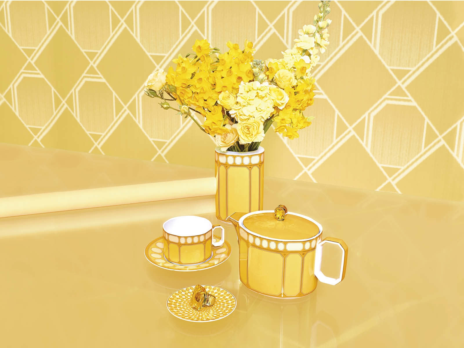 SwarosvkiXRosenthal Signum Jonquil Teller flach 10 cm Lifestyle 3