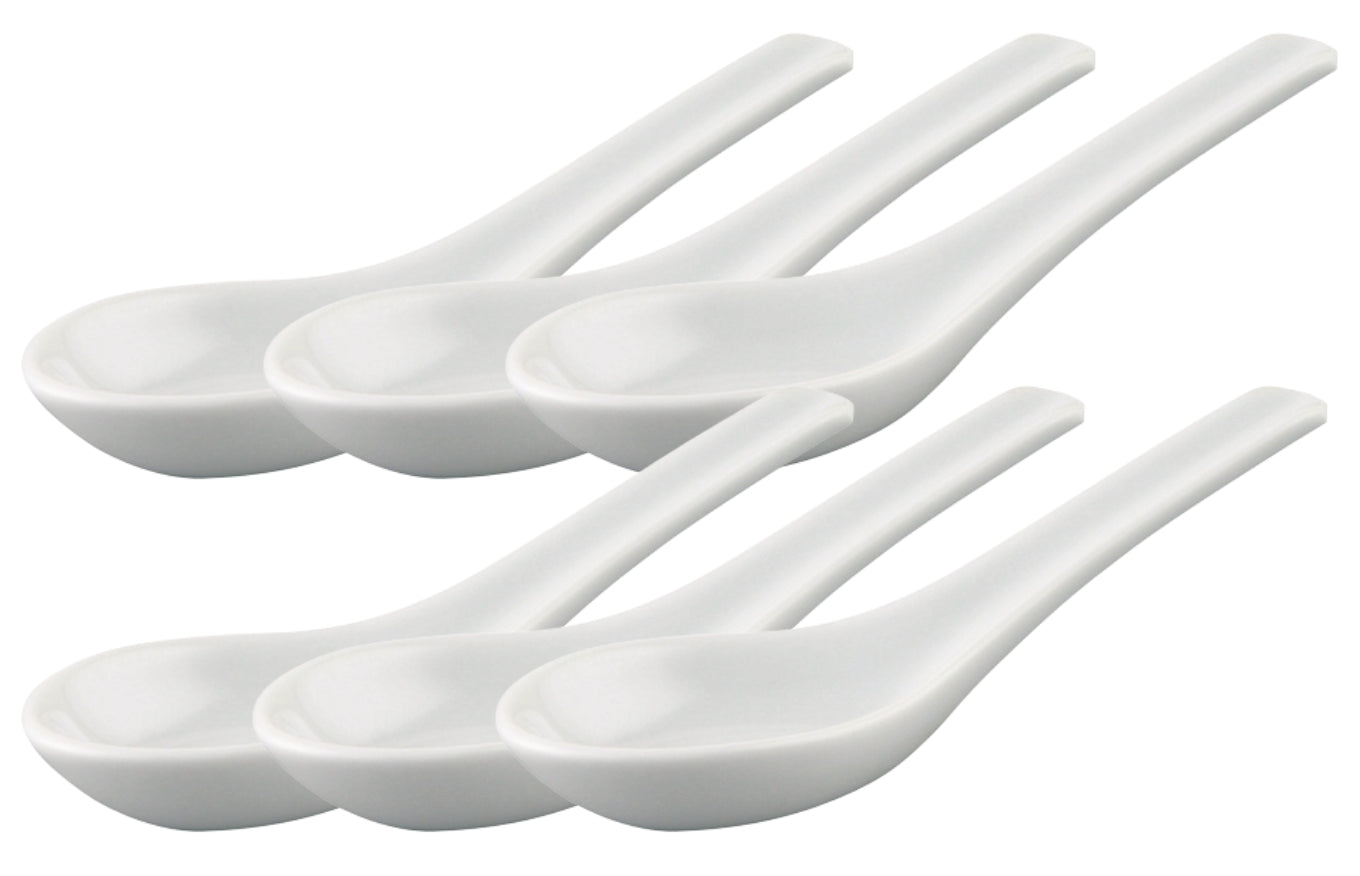 Thomas Trend Weiss Porzellanlöffel 13 cm Set6