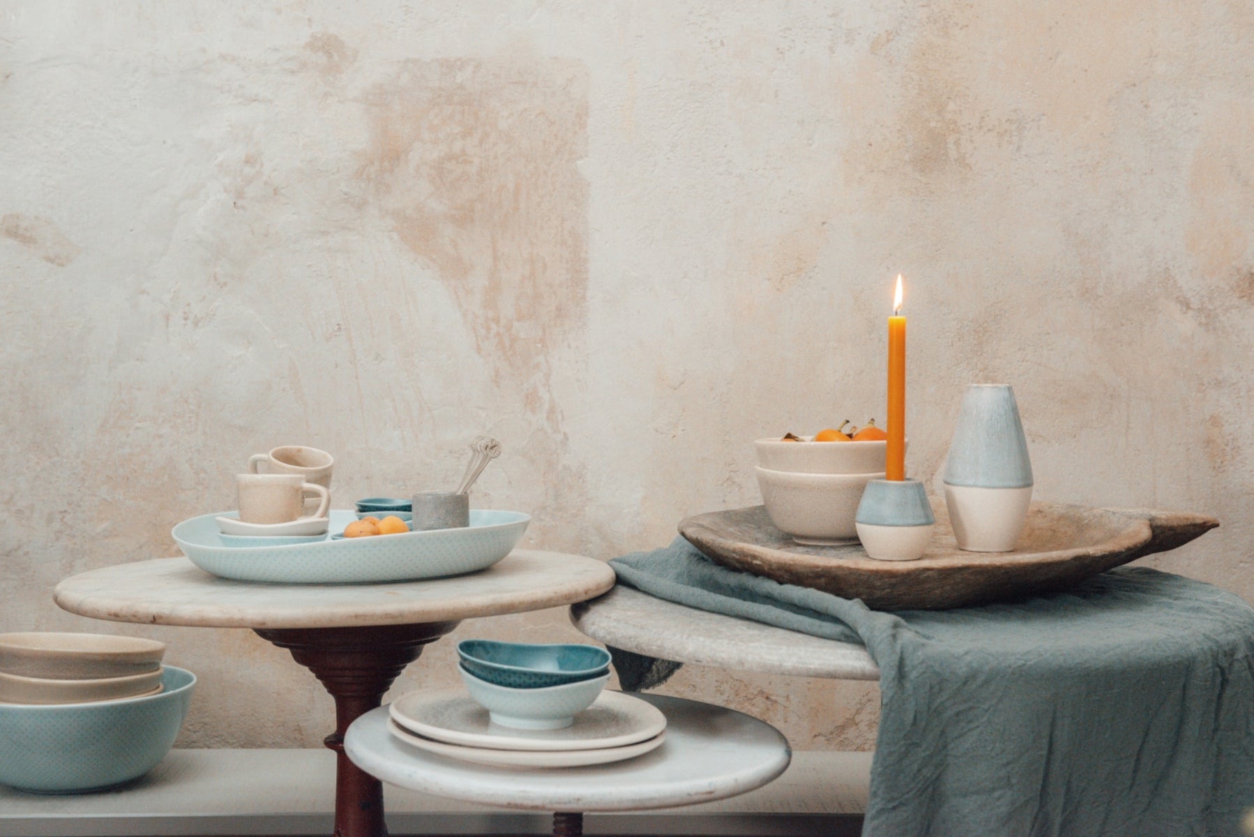 Rosenthal Junto Aquamarine Leuchter 7 cm Lifestyle 2