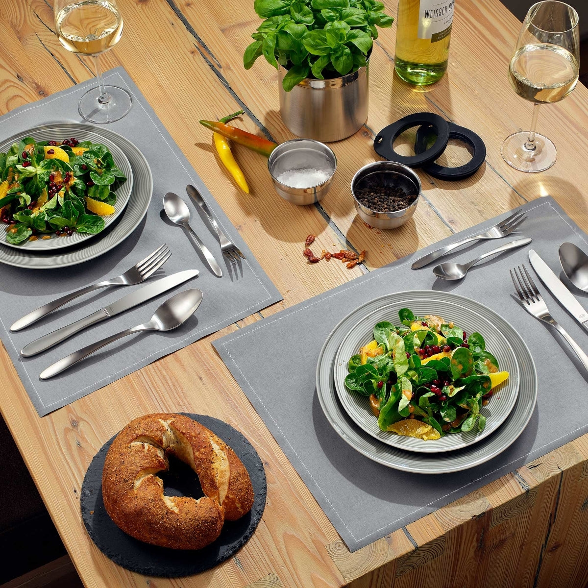 Rösle CULTURE Besteck-Set matt 60tlg