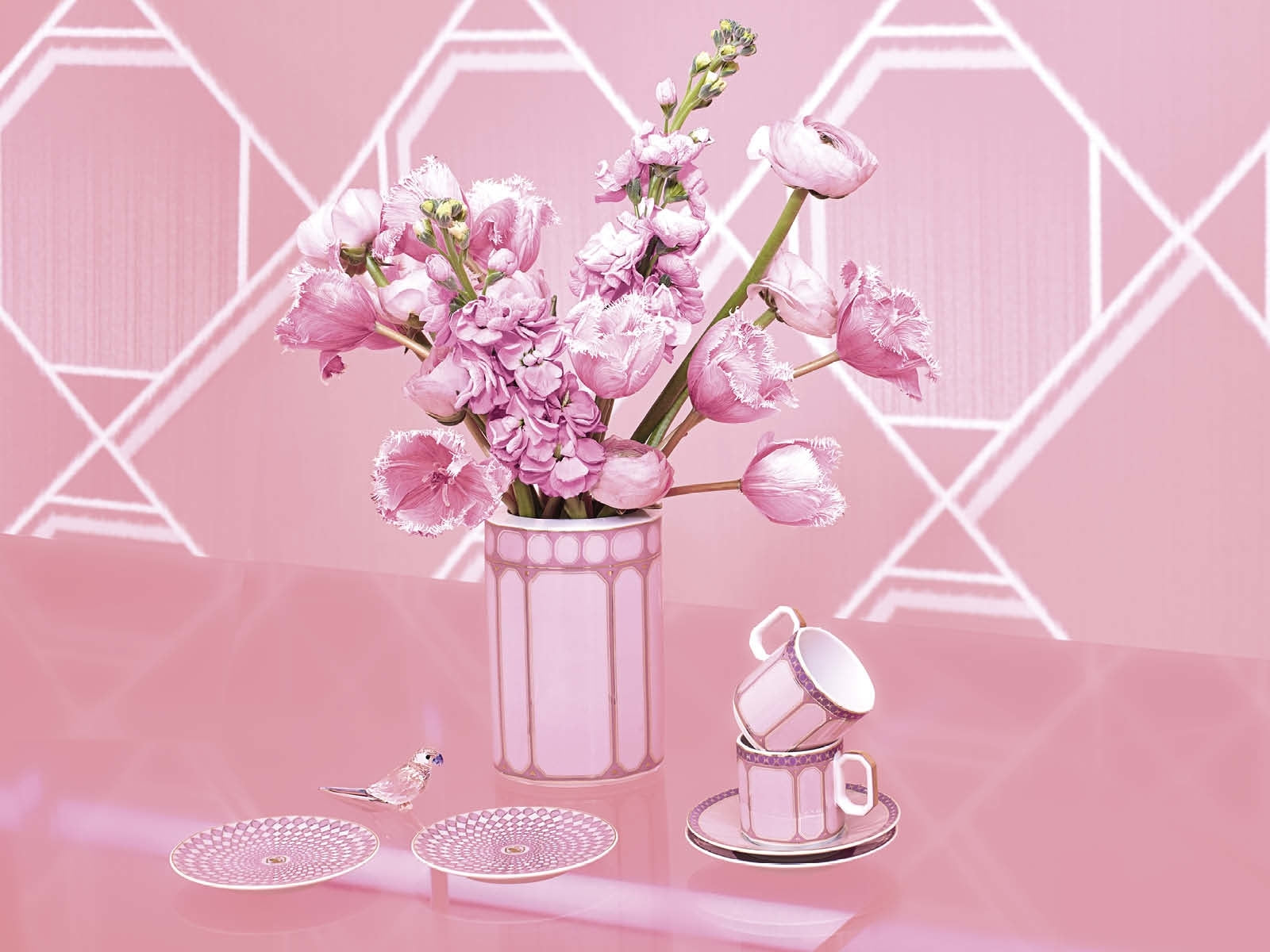 SwarosvkiXRosenthal Signum Rose Brotteller 18 cm Lifestyle 2