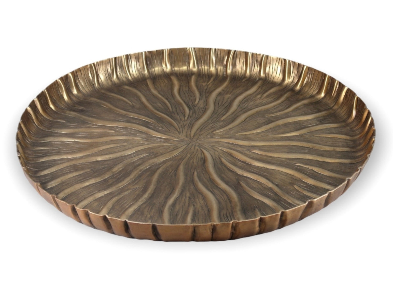 Dekocandle Servierplatte antikgold Ø 57 x 4 cm Freisteller 1