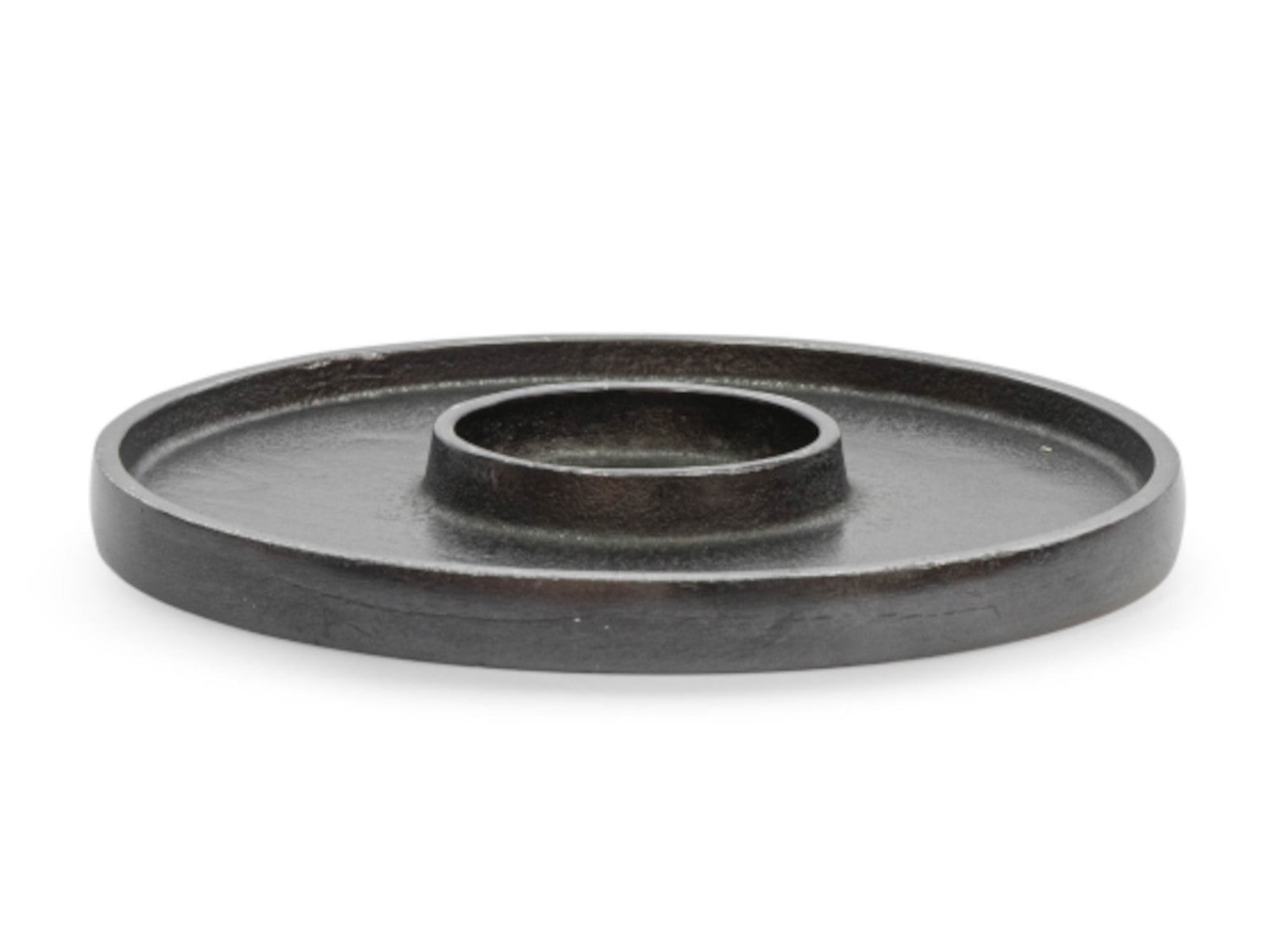 Dekocandle Kerzenhalterplatte black nickle für Ø7 cm Kerzen Freisteller1