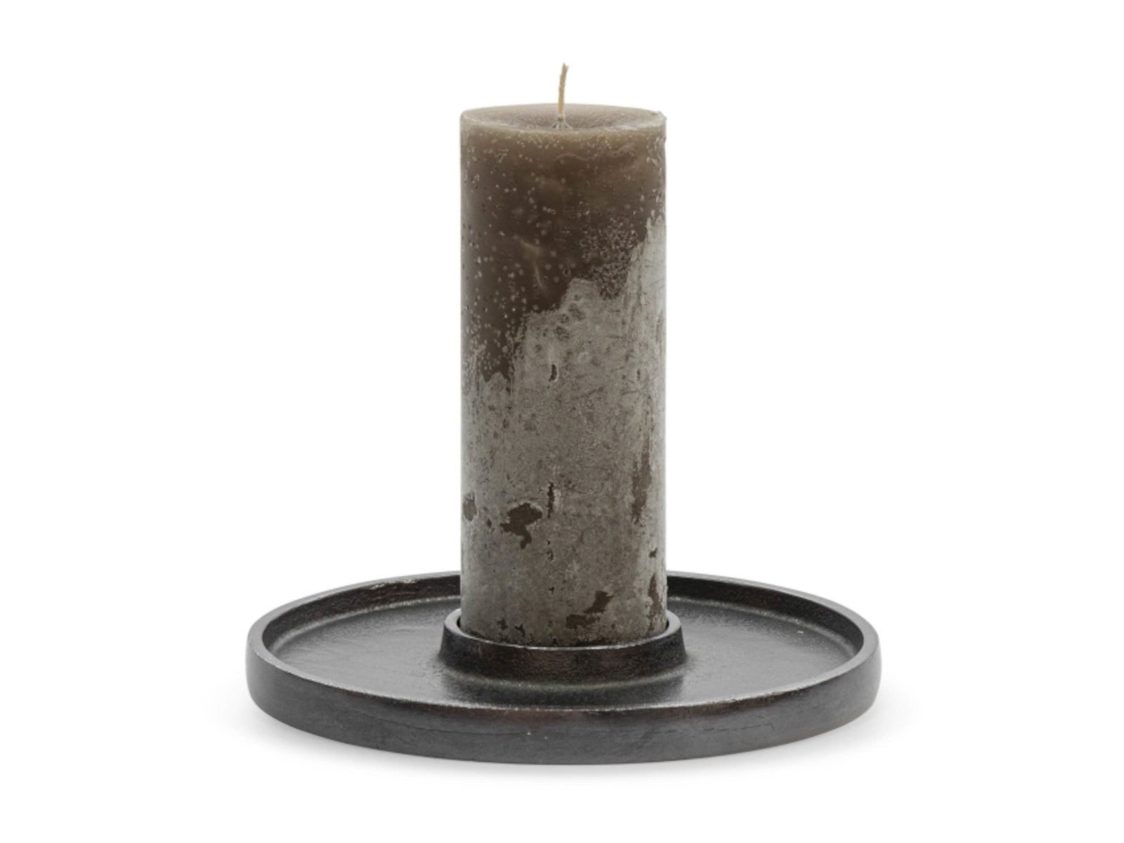 Dekocandle Kerzenhalterplatte black nickle für Ø7 cm Kerzen Freisteller2