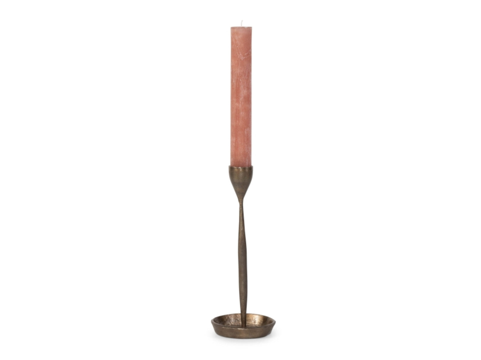 Dekocandle Kerzenhalter metal antikgold klein Ø 14 x 35 cm Freisteller1