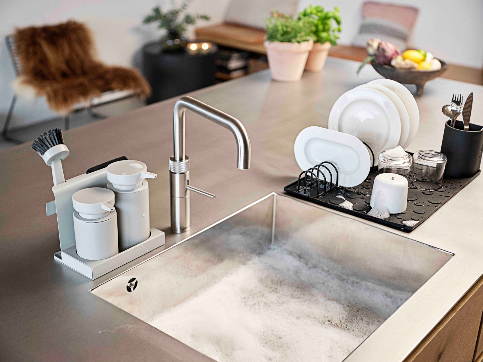 Zone Denmark Geschirrspülset DIISH warm grey 5tlg Lifestyle 