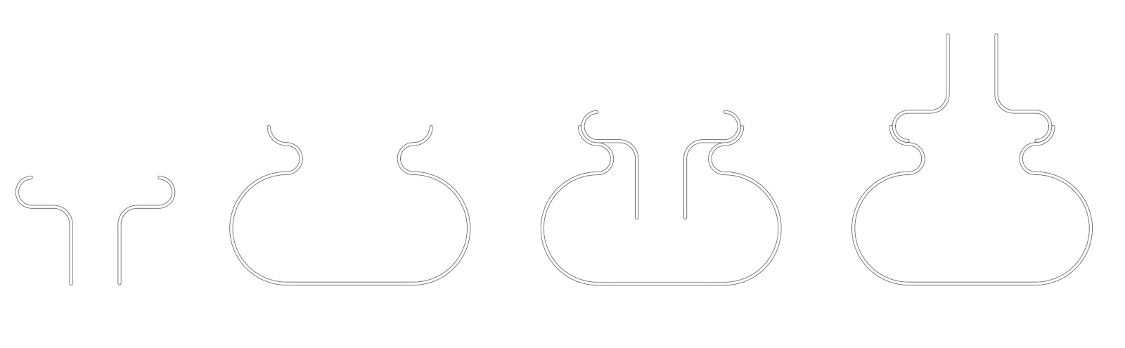 Zone Denmark Inu Vase pure clear 23 x 25 cm