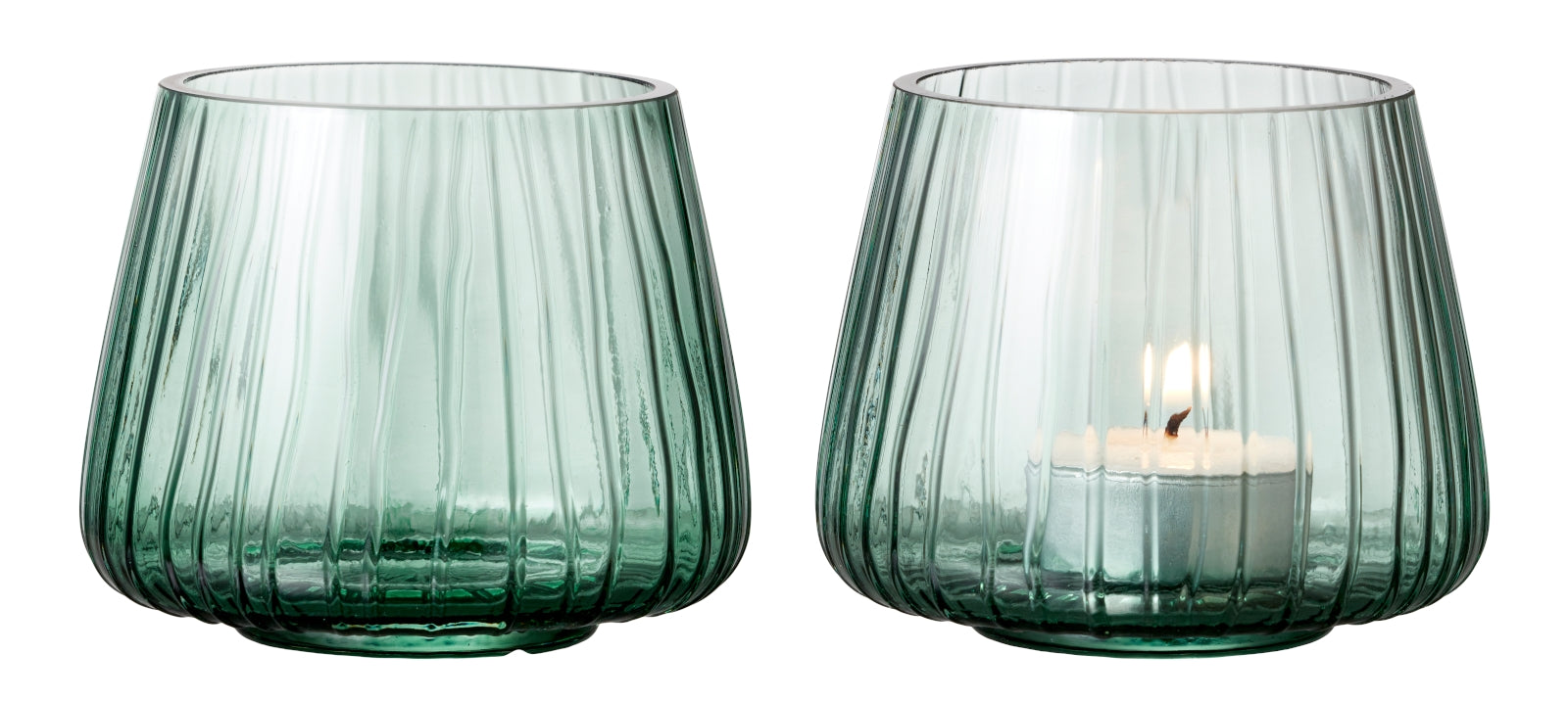 Bitz Kusintha Teelichthalter grün 7,5 cm Set 2