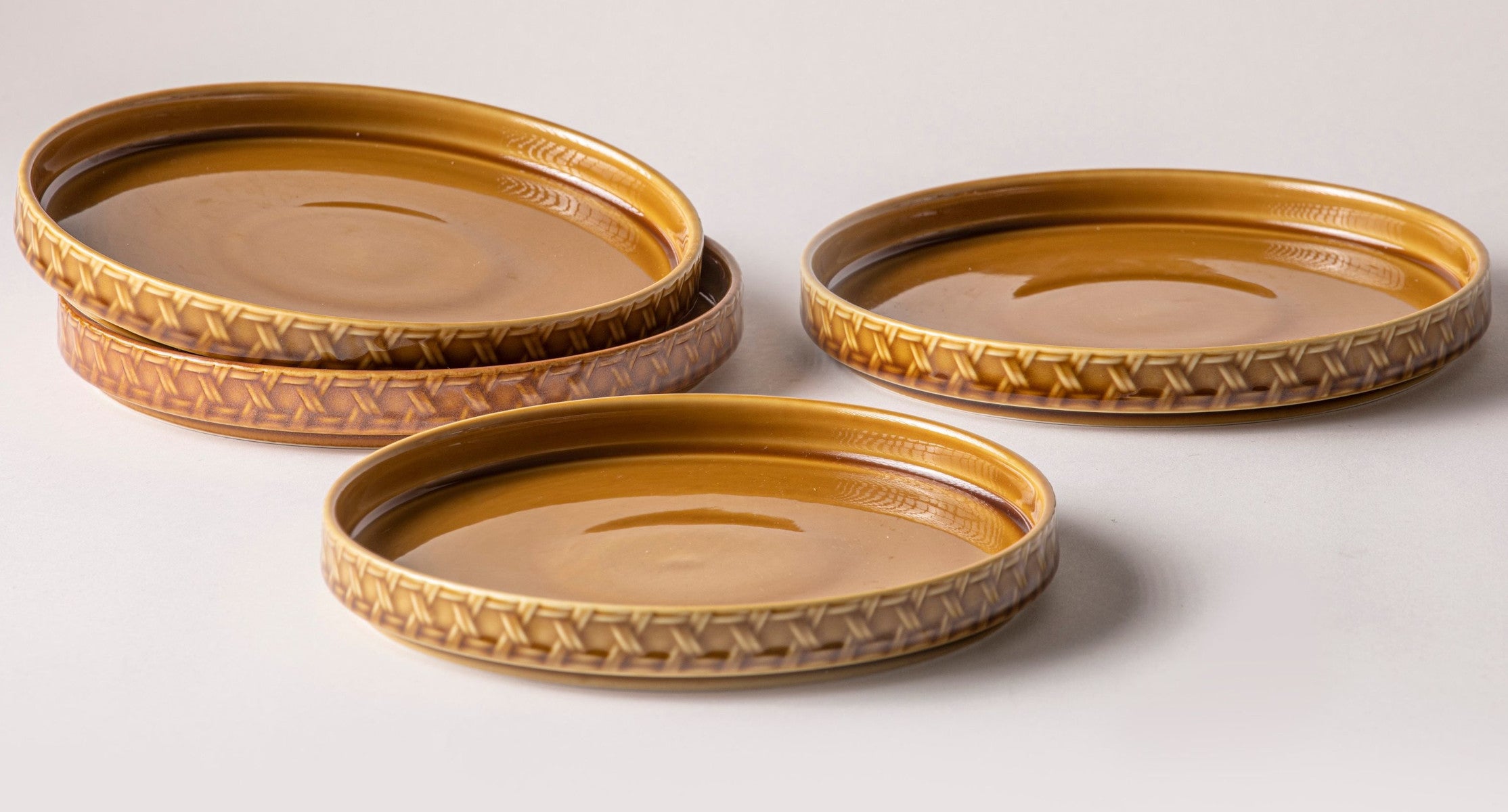 ladelle HEATH Tapas-Teller karamell 20 x 2,5 cm 4tlg Lifestyle 1