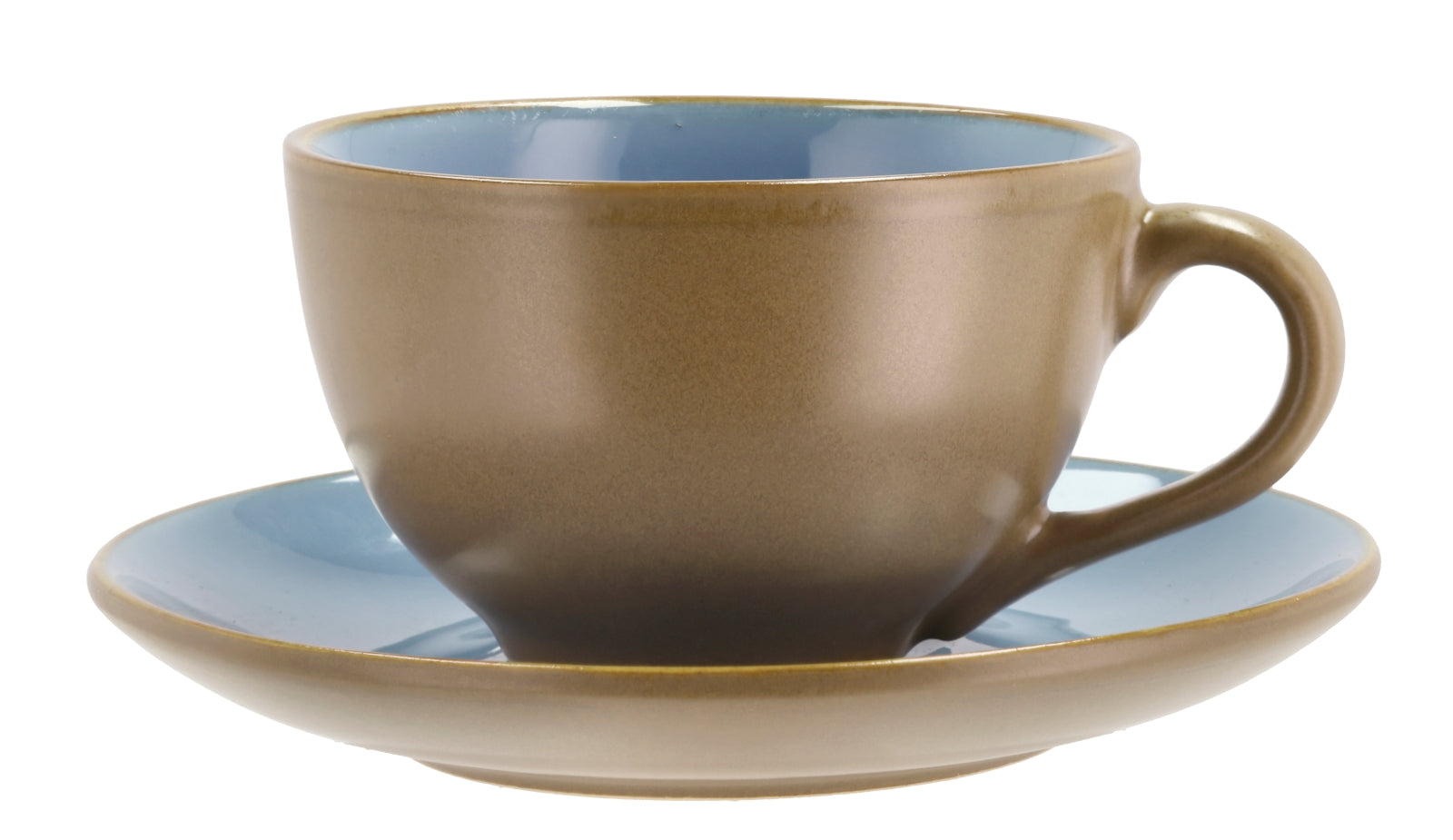 Bitz Tasse mit Untertasse wood/ocean 0,24 l