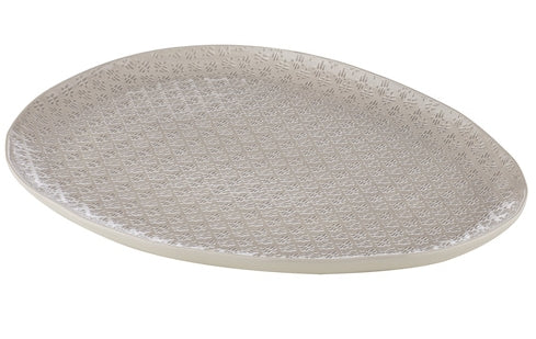 ladelle 60338 TIRARI Servierteller travertin oval 36 cm