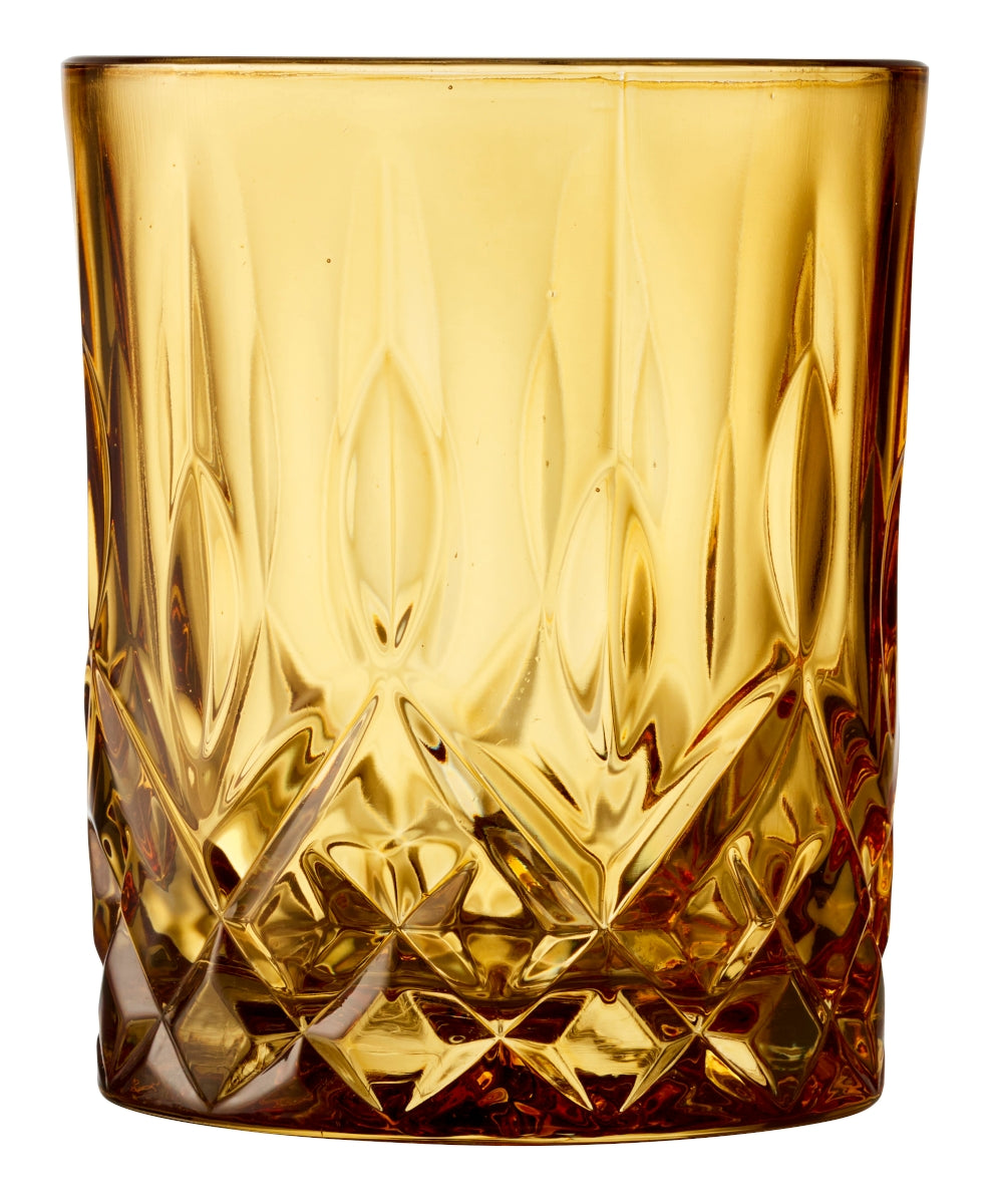Lyngby Sorrento Whiskyglas amber 320ml Set4 Freisteller2