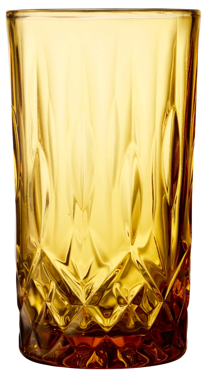 Lyngby Highball Sorrento Longdrinkglas amber 380ml Set4 Freisteller2