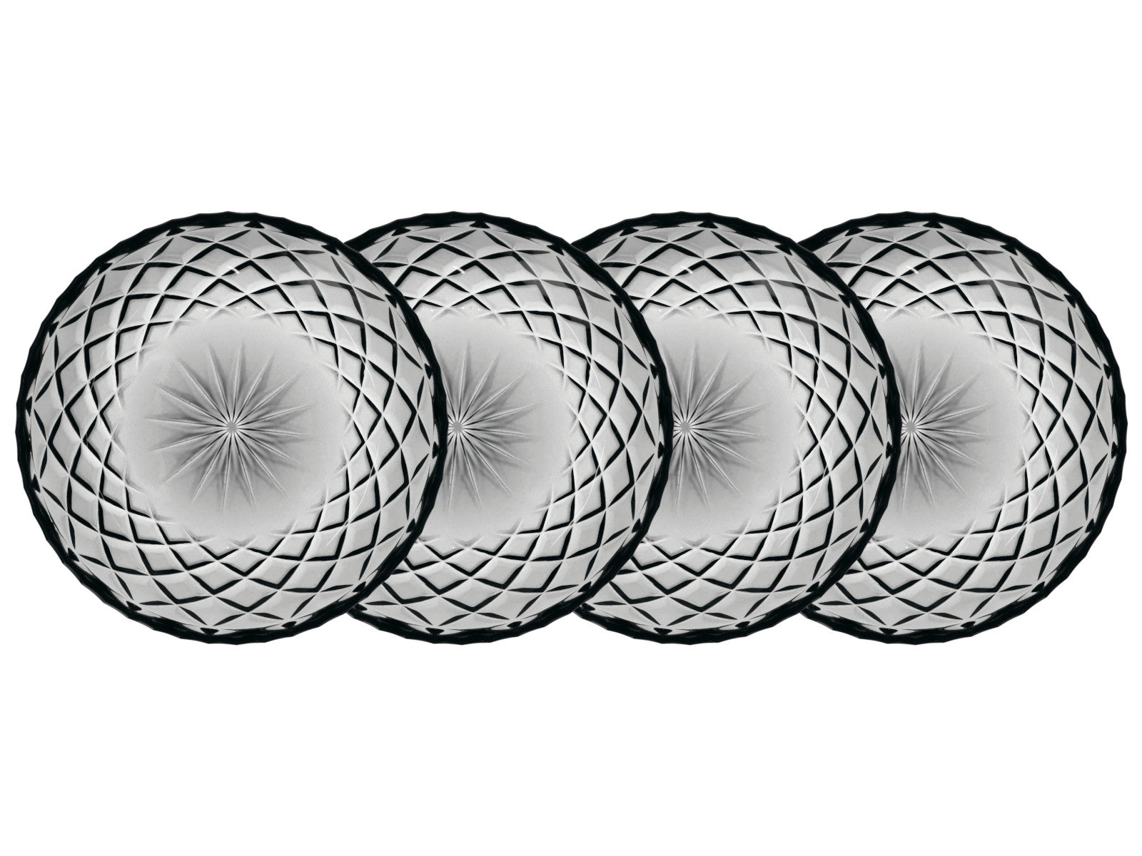 Lyngby Sorrento Teller Glas smoke 16 cm Set4 Freisteller3