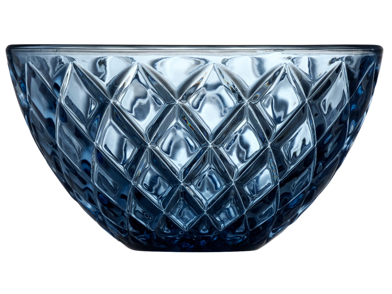 Lyngby Sorrento Schale Glas blau 12 cm Set4 Freisteller1