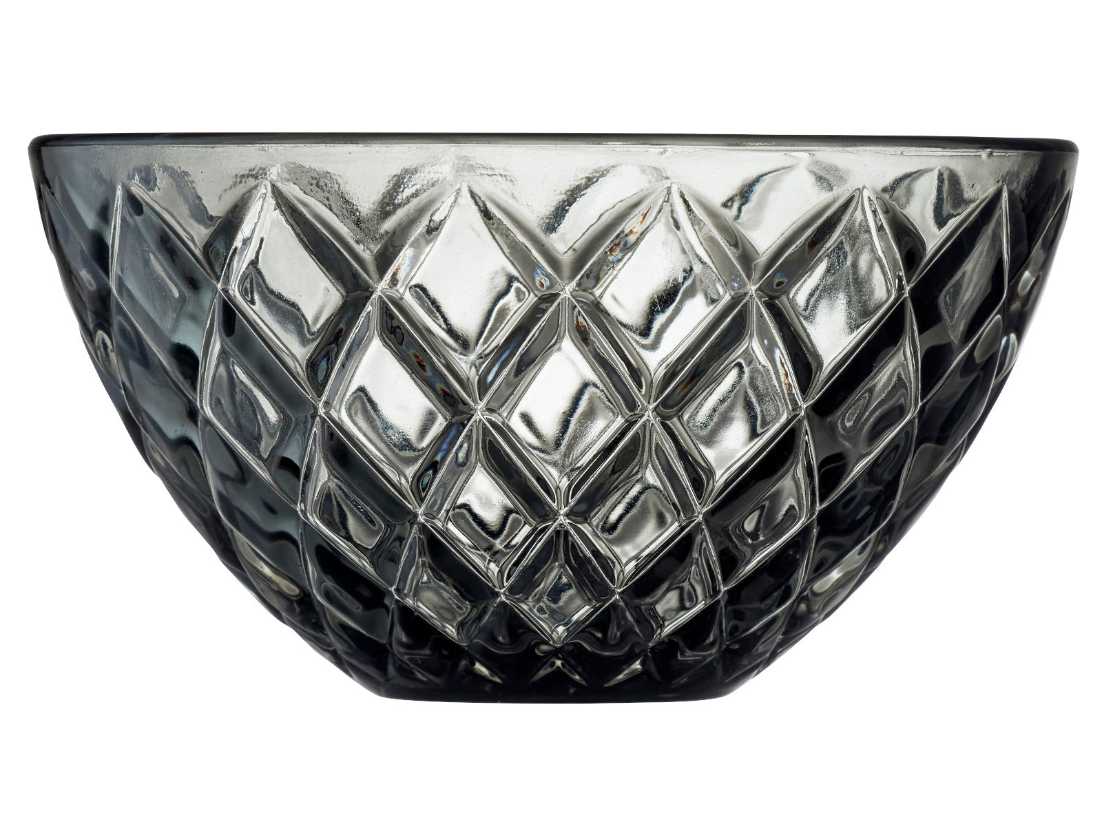 Lyngby Sorrento Schale Glas grau 12 cm Set4 Freisteller1