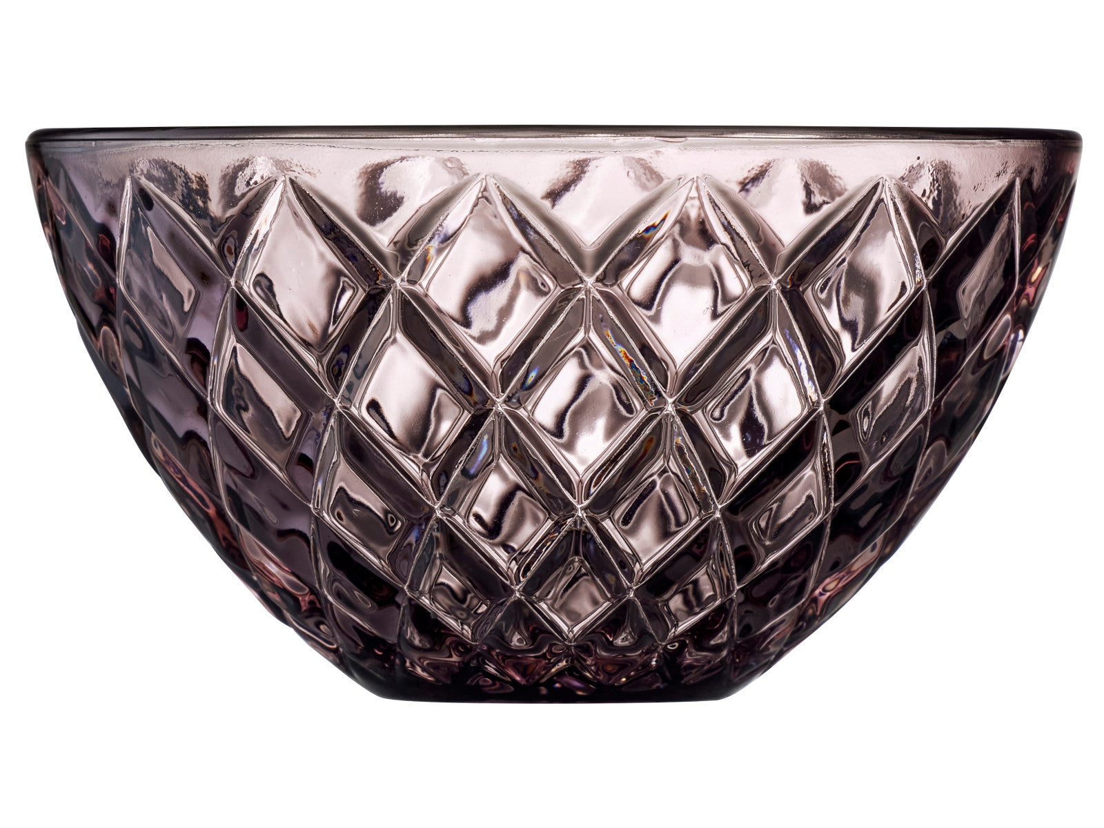 Lyngby Sorrento Schale Glas pink 12 cm Set4 Freisteller1