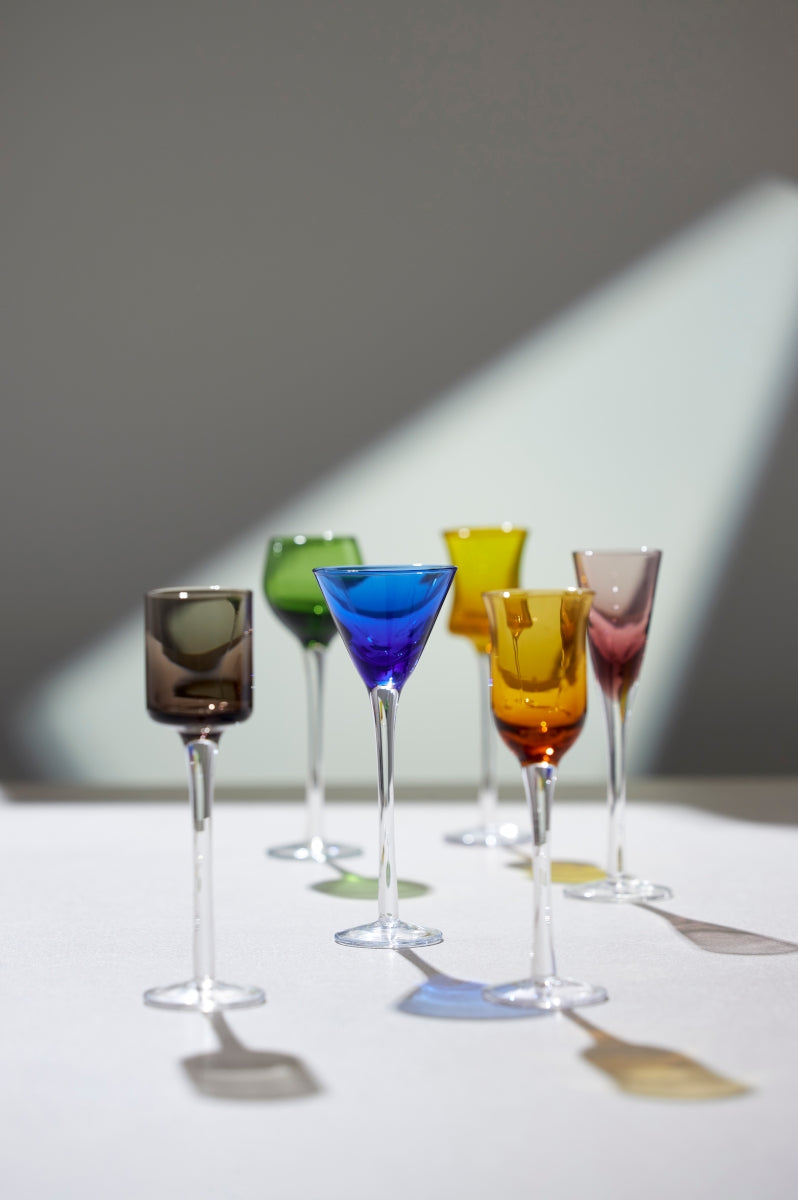 Lyngby Schnappsglas Glas bunt Set6 – Tischideen & Ambiente