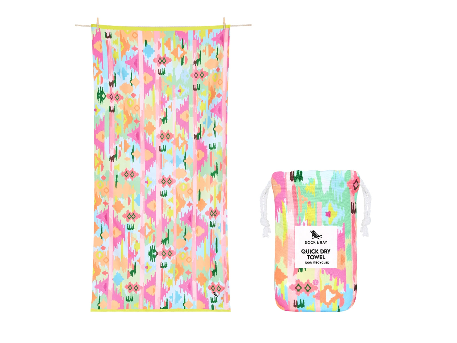 Dock & Bay Beach Towel L Ibiza Glow 160x90cm - Produktbild 1