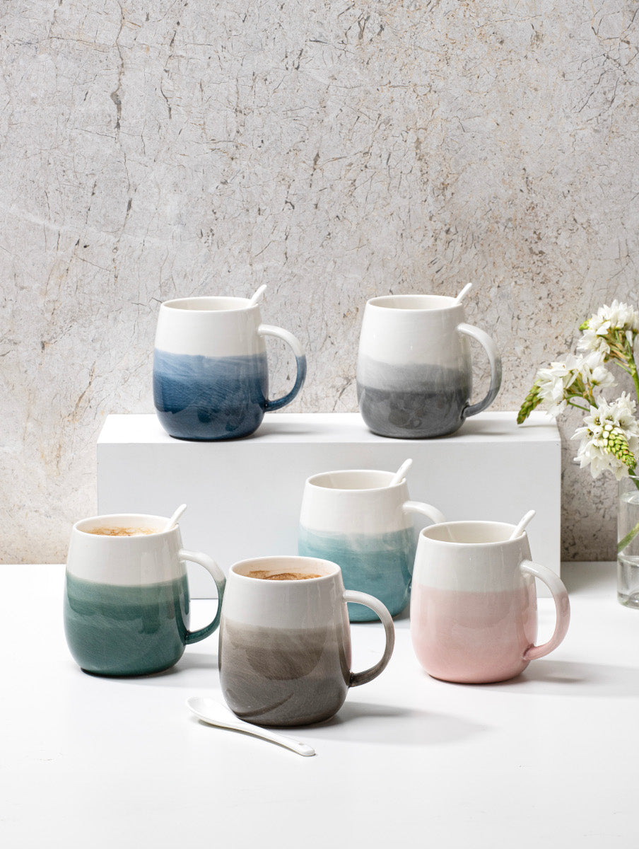 ladelle Immerse schattiert smaragd Becher- & Löffel-Set 12cm Lifestyle1