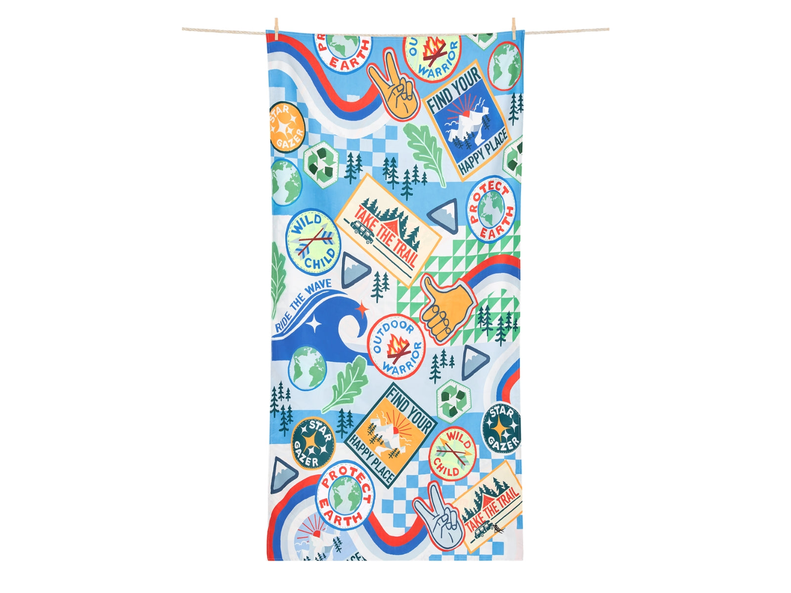 Dock & Bay Kids Beach Towel L Into the Wild 160x90cm - Produktbild 4