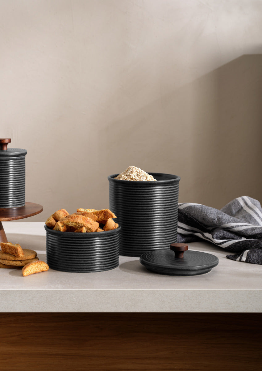 ASA kitchen'art Vorratsdose schwarz  Ø 9,5 cm Lifestyle 1