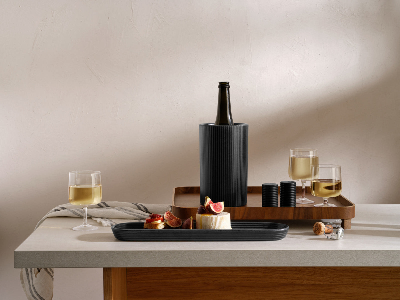 ASA kitchen'art Weinkühler schwarz Ø 13,5 cm Lifestyle 