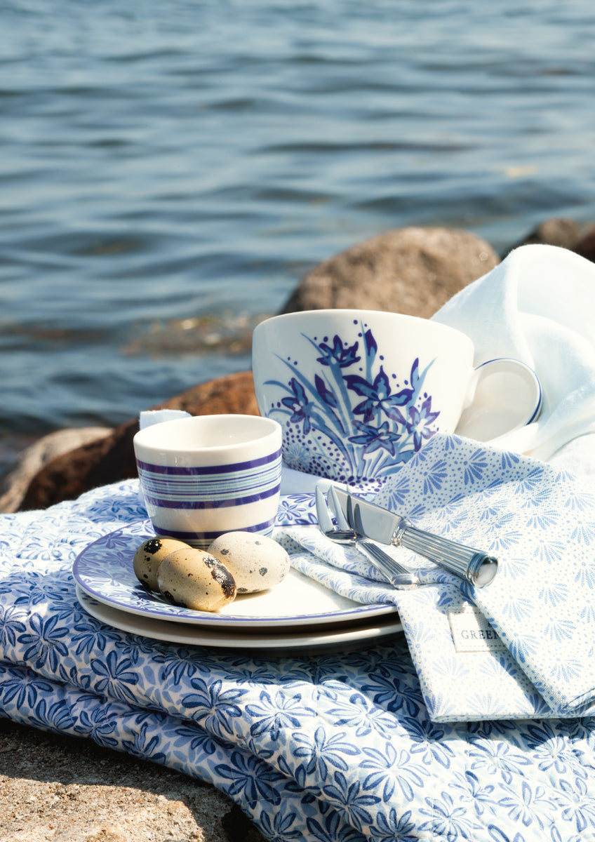 Greengate Linea Stoffserviette blue 40x40cm