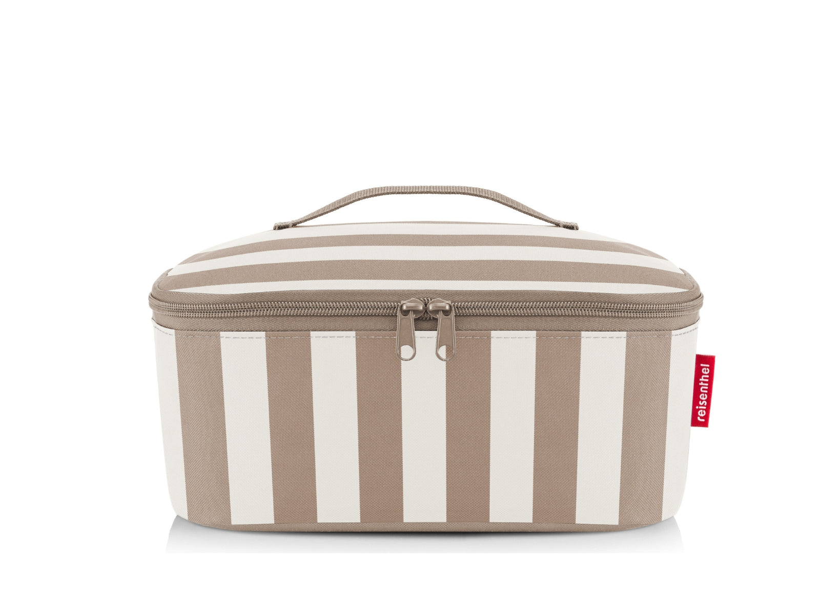 reisenthel coolerbag M pocket summerstripes coffee Freisteller 1