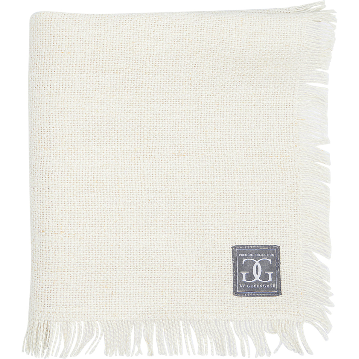 Greengate Leinen Serviette off white 40x40cm Freisteller