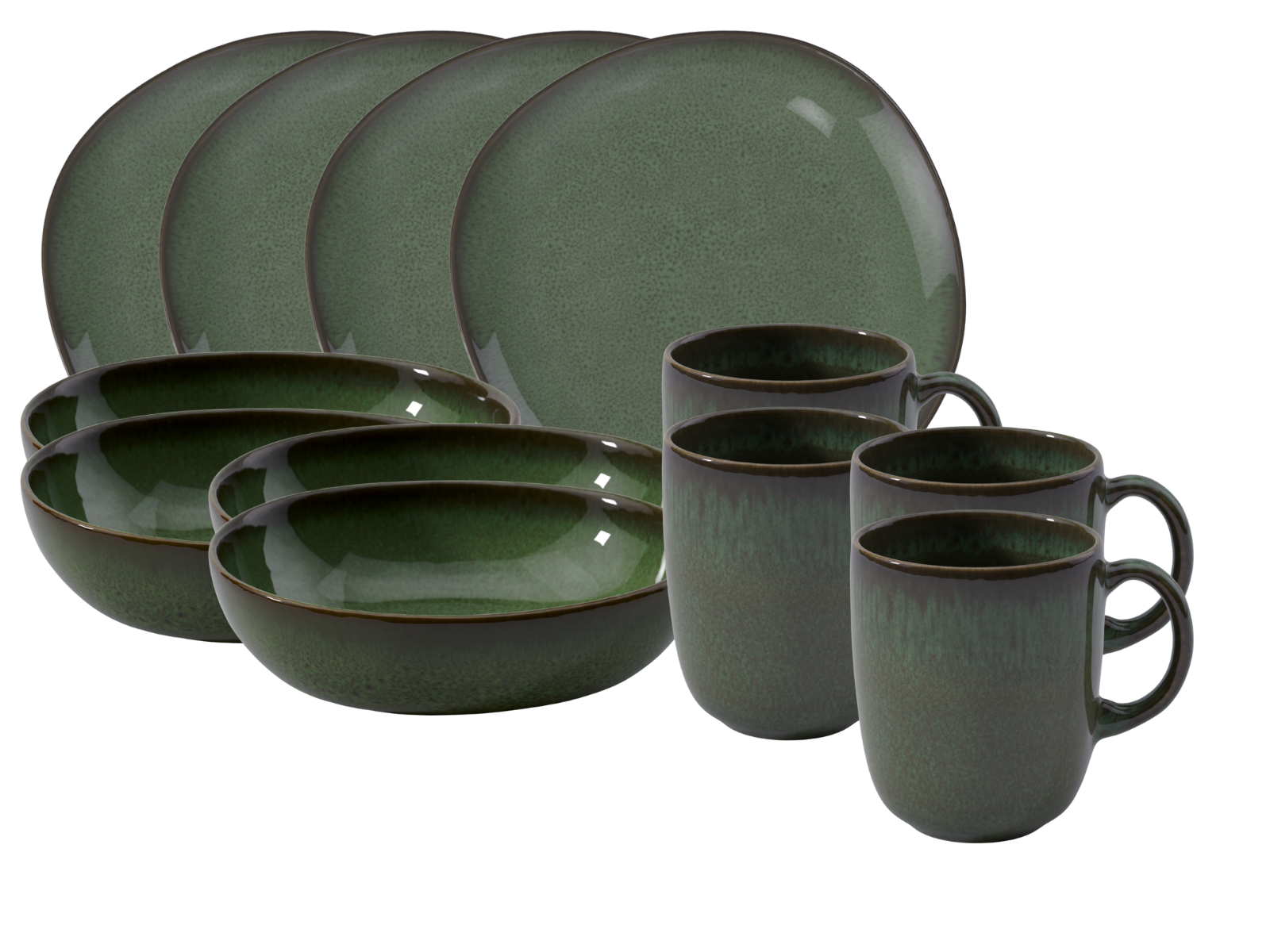 like. by Villeroy & Boch Lave vert Frühstücksset 12tlg Freisteller