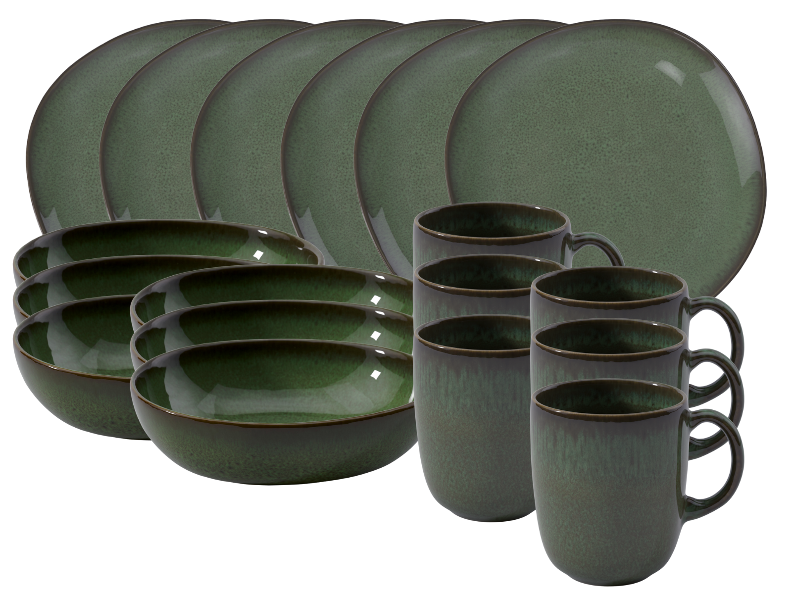 like. by Villeroy & Boch Lave vert Frühstücksset 18tlg Freisteller