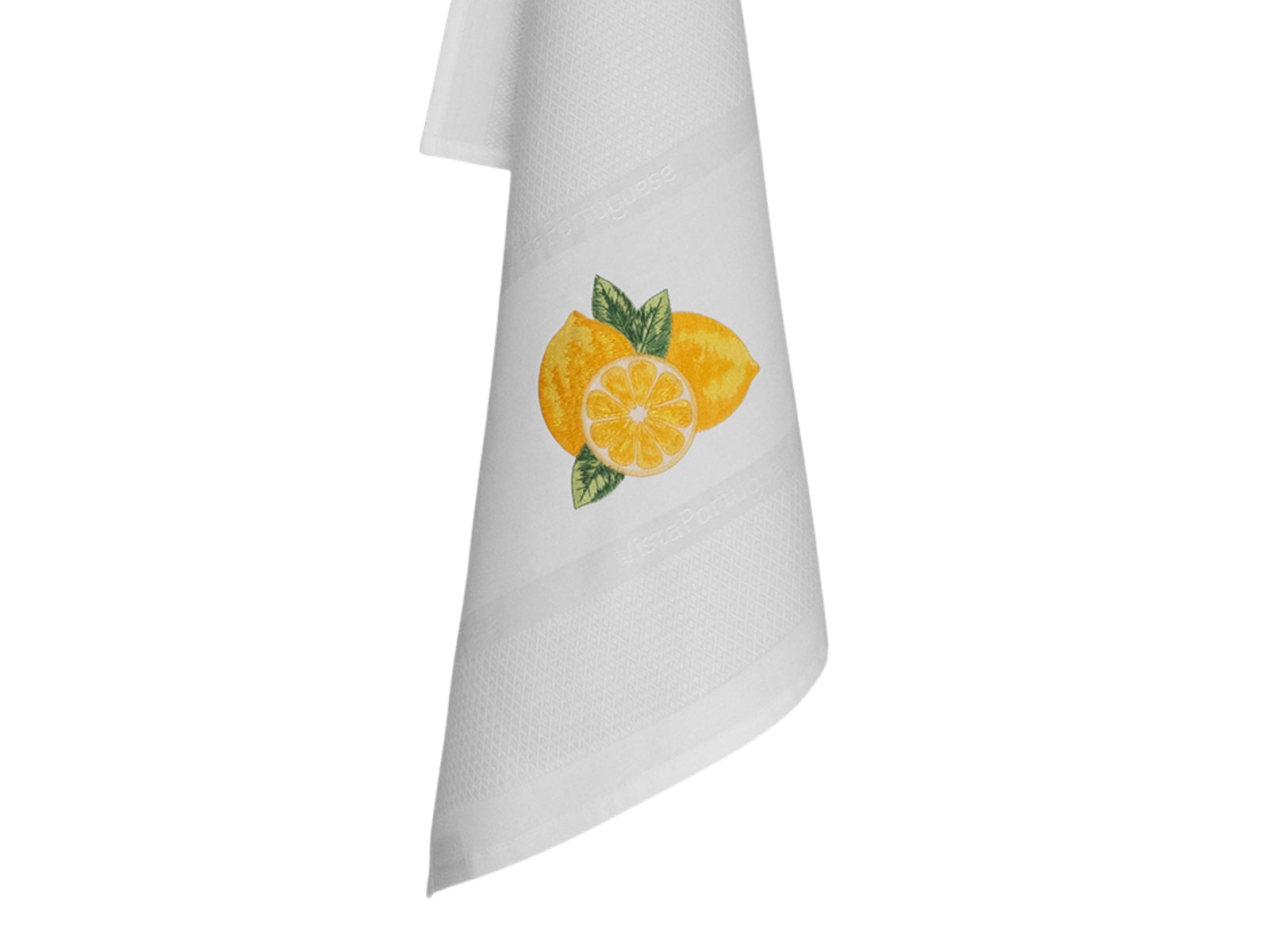 Vista Portuguese Geschirrtuch Lemon weiß 50x70cm - Produktbild 2