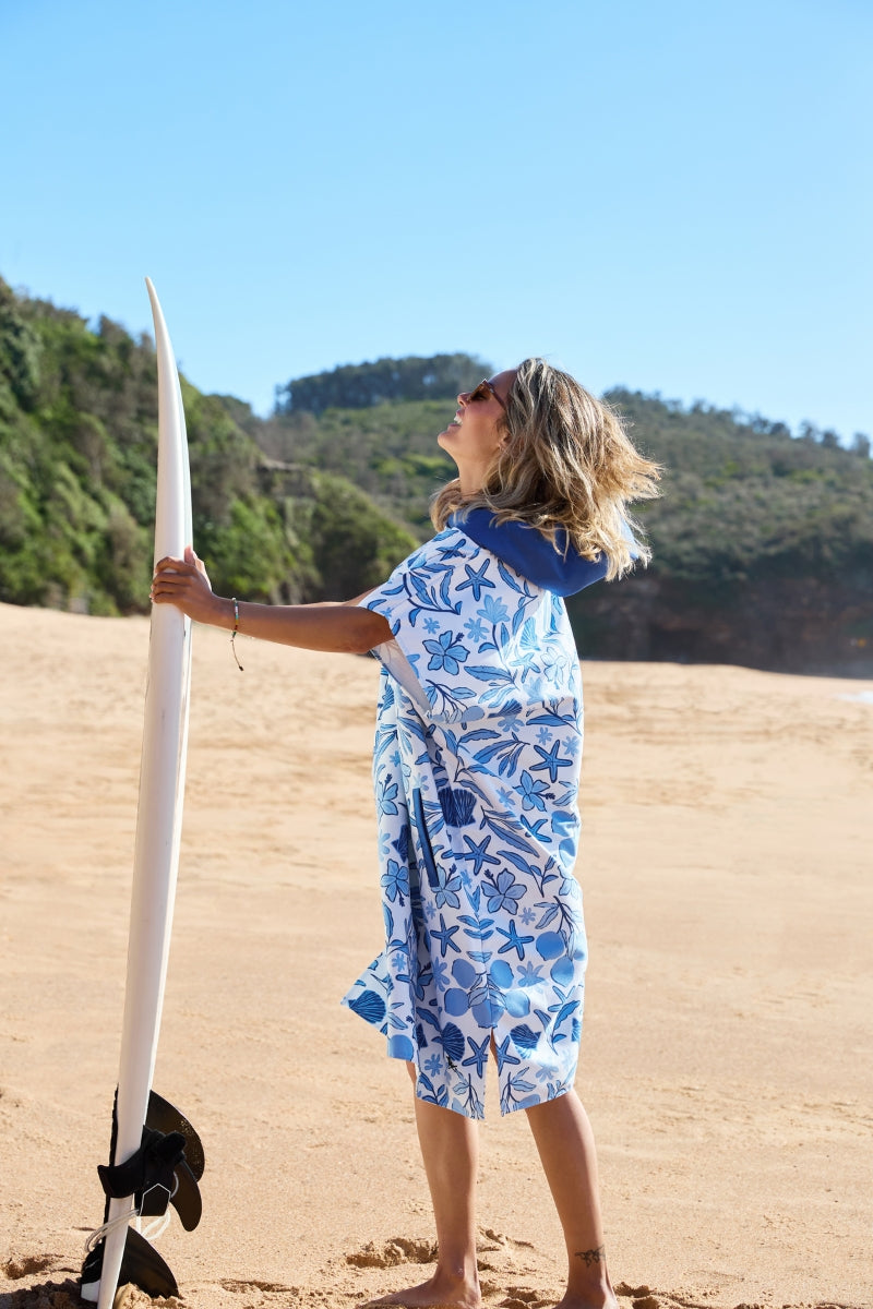 Dock & Bay Erwachsenen-Badeponcho M Wavy Baby 99x70cm - Produktbild 7