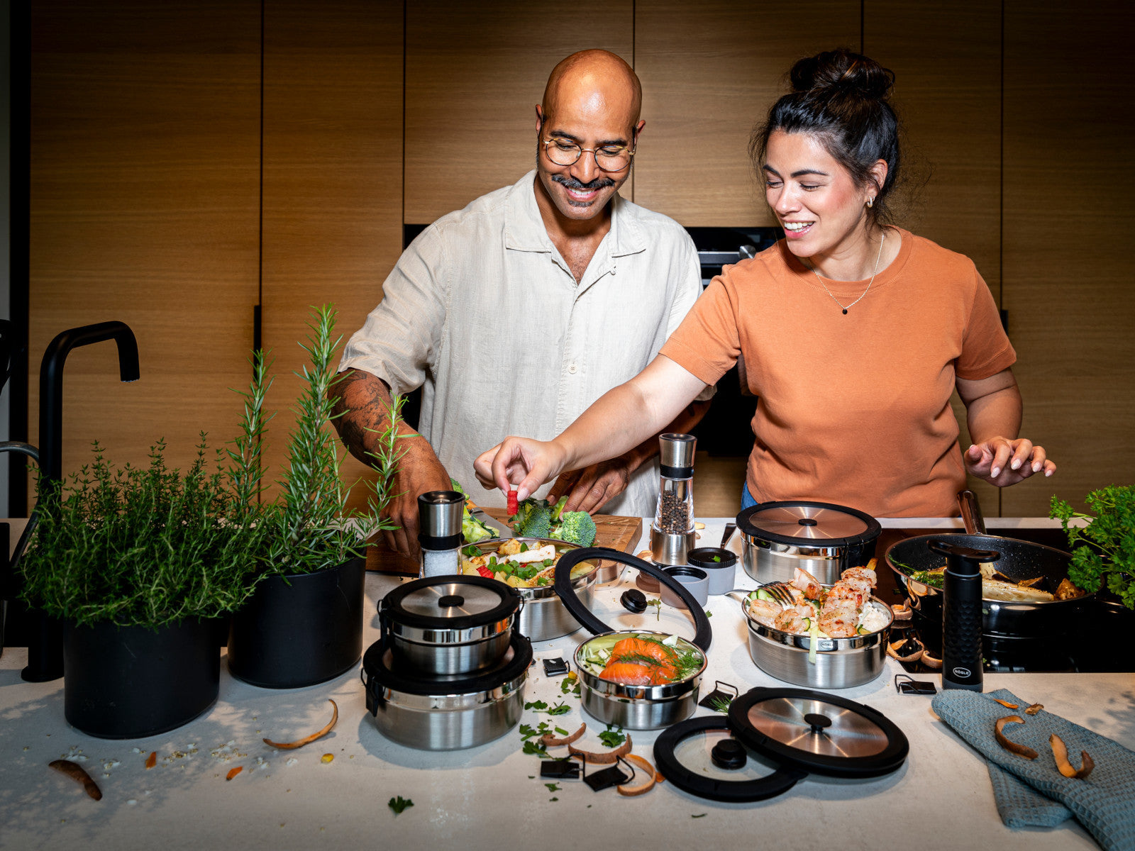 Rösle FLEXX 2GO Vakuumdeckel rund mit Clips 13,5cm 0,4l Lifestyle 3