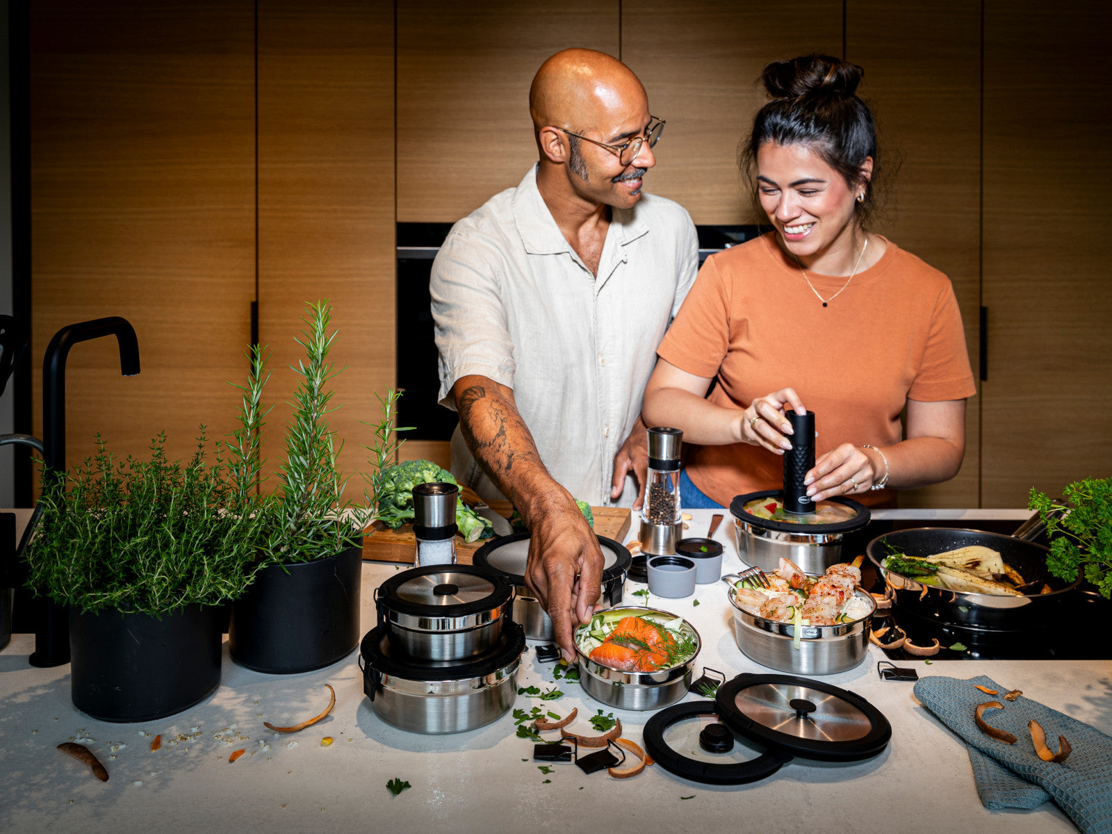 Rösle FLEXX 2GO Vakuumdeckel rund mit Clips 13,5cm 0,4l Lifestyle 4