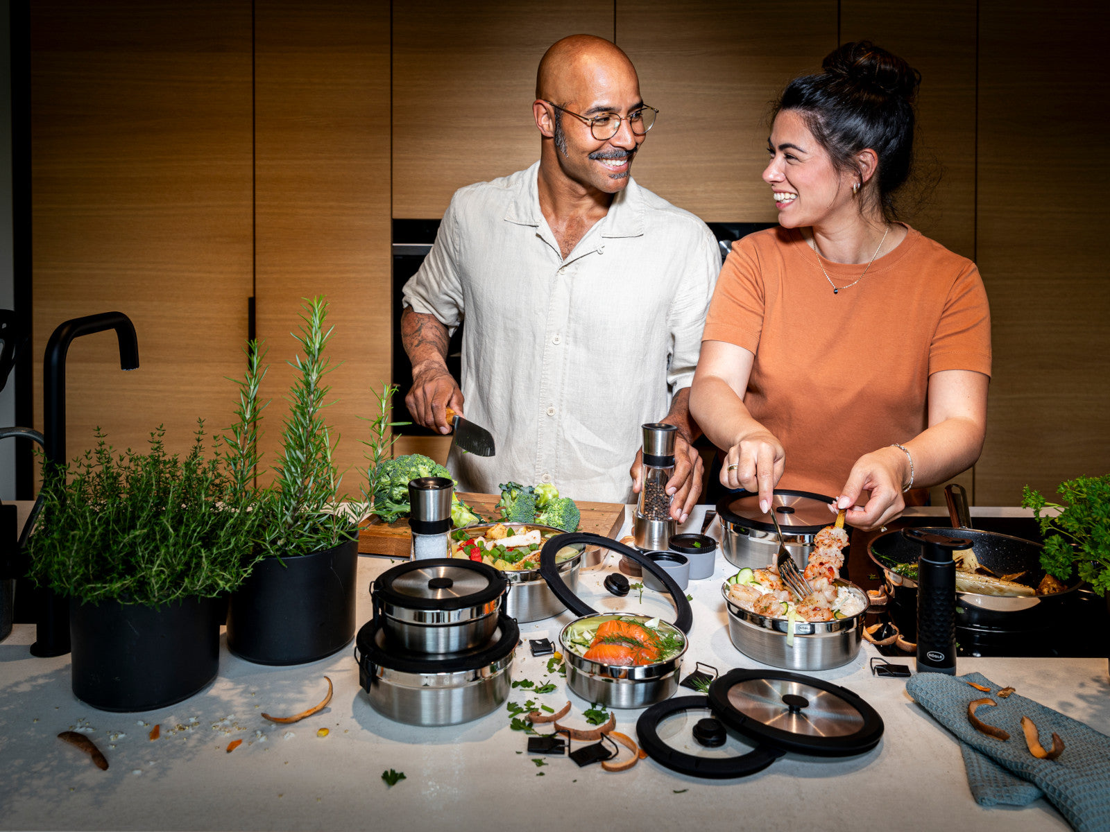 Rösle FLEXX 2GO Vakuumdeckel rund mit Clips 13,5cm 0,4l Lifestyle 5