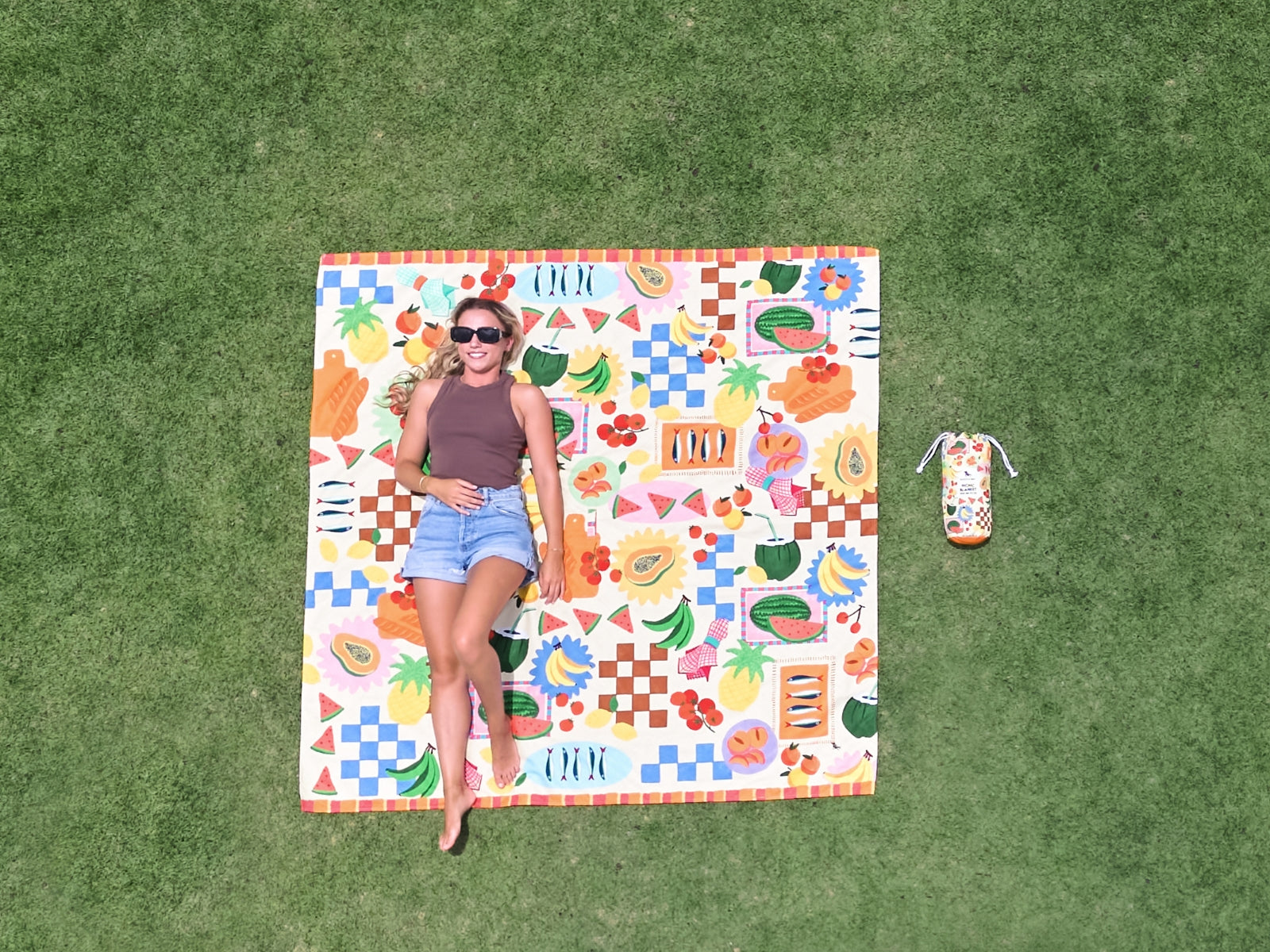Dock & Bay Picnic Blanket L Supper Club 170x170cm - Produktbild 9