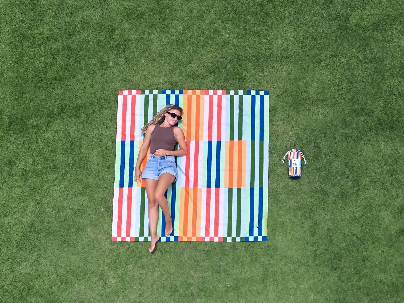 Dock & Bay Picnic Blanket L Sugar Sorbet 170x170cm - Produktbild 7