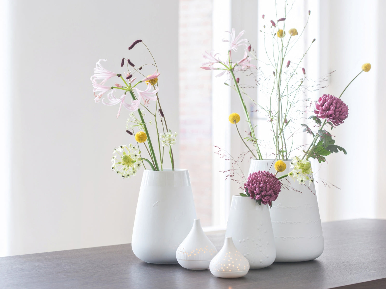 räder Poesie Porzellanvase Blumen weiß 26cm - Produktbild 3