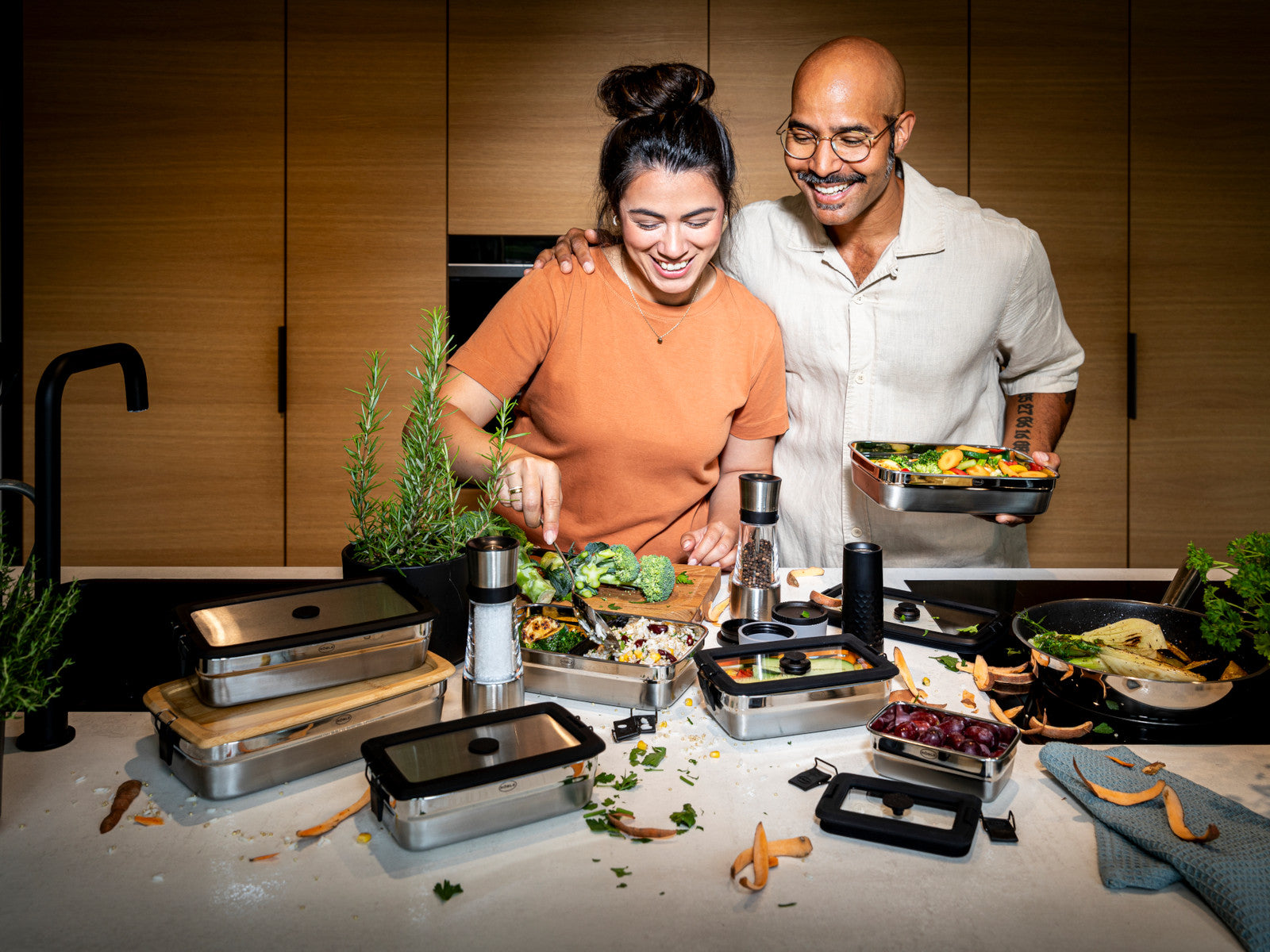 Rösle FLEXX 2GO Vakuumdeckel eckig mit Clips 18,6x11,7cm 0,6l Lifestyle 2