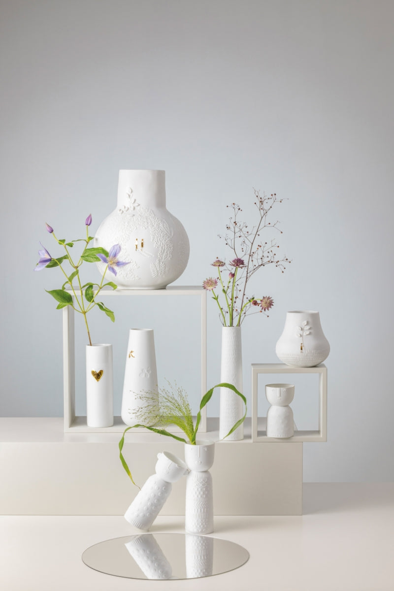 räder Raumpoesie Vase mittel weiß 20cm - Produktbild 2